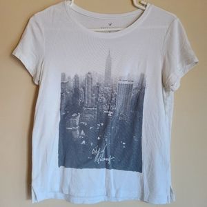 American Eagle White Soft & Sexy Tee